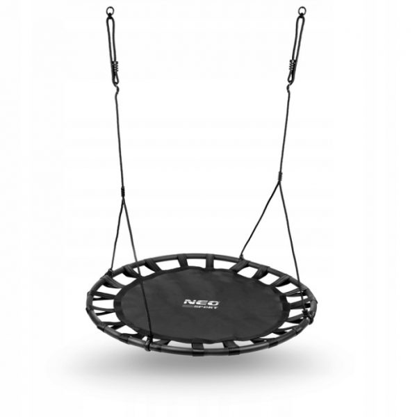 Leagan tip cuib pentru copii XXL, 120 cm, 150 kg, Neo-Sport 1032, Negru