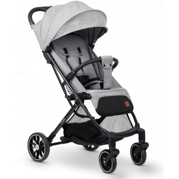 Carucior sport pentru copii, 78 x 33 x 104 cm, Nukido Paseo 716003 - Gri deschis