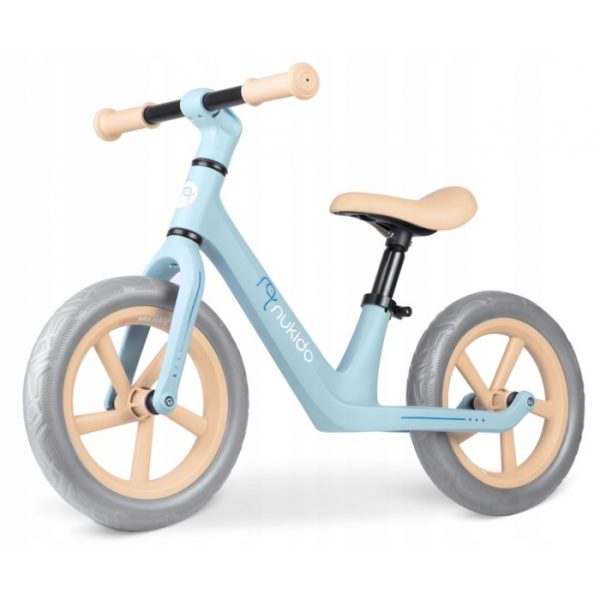 Bicicleta fara pedale pentru copii, 87 x 39 x 54 cm, roti EVA, Light Flee Nukido NK-604 - Albastru