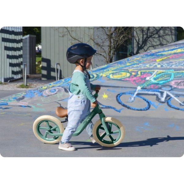 Bicicleta fara pedale pentru copii, 87 x 39 x 54 cm, roti EVA, Light Flee Nukido NK-604 - Verde - imagine 5