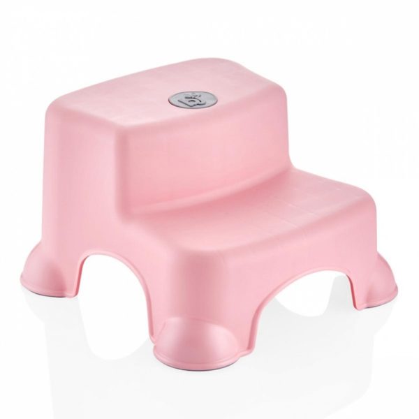 Inaltator cu doua trepte Step Stool BabyJem (Culoare: Roz)