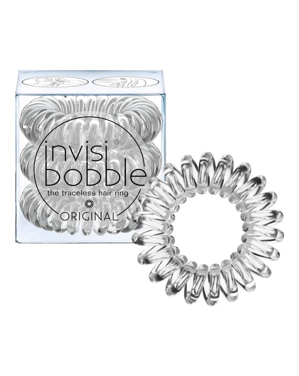 Set Trio, InvisiBobble, Original, Hair Band, Crystal Clear, 3 pcs - For Women