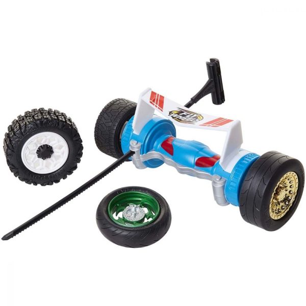 Jakks Pacific, 4 Tyres + Turbo Launcher, Jakks Pacific, Fly Wheels, Blue, For Boys - For Boys