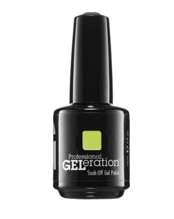 Jessica, GELeration Colours, Semi-Permanent Nail Polish, GEL-1143, Green, 15 ml - For Women