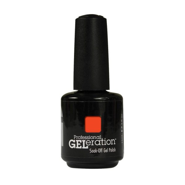 Jessica, GELeration Colours, Semi-Permanent Nail Polish, GEL-225, Confident Coral, 15 ml - For Women