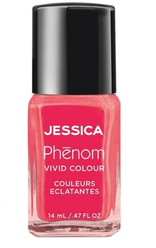 Jessica, Phenom Vivid Colour, Nail Polish, PHEN-059, Red Hots, 14 ml - For Women