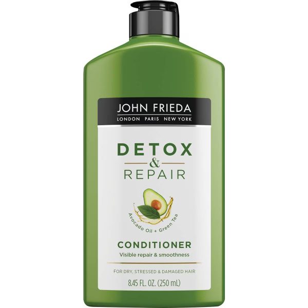 John Frieda, Detox & Repair, Avocado Oil, Hair Conditioner, For Repairing, 250 ml - For Women