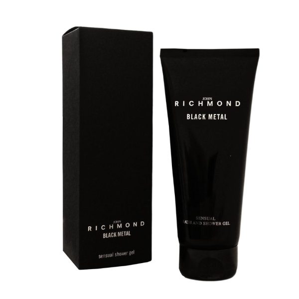 John Richmond, Black Metal, Natural, Cleansing, Shower Gel, 200 ml - For Women