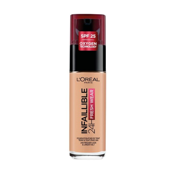 L'Oreal Paris, Infaillible 24h Fresh Wear, All-Day Wear, Liquid Foundation, 110, Vanille Rose, SPF 25, 30 ml - For Women