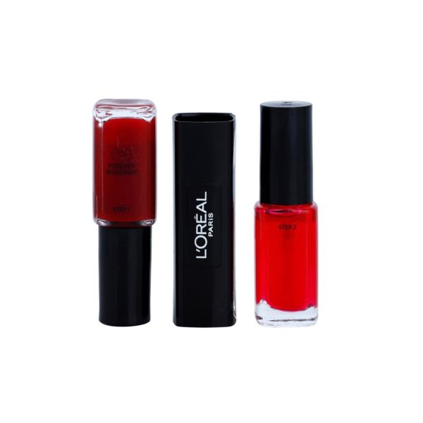 L'Oreal Paris, Infallible, Nail Polish 2-In-1, 016, Forever Burgundy, 2 x, 5 ml - For Women