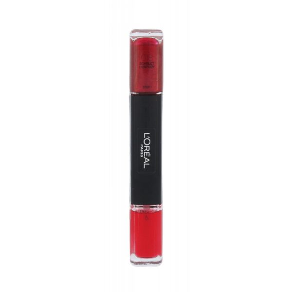 L'Oreal Paris, Infallible, Nail Polish 2-In-1, 018, Scarlet Century, 2 x, 5 ml - For Women