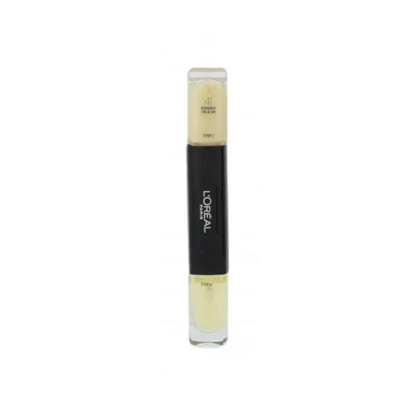 L'Oreal Paris, Infallible, Nail Polish 2-In-1, 041, Banana On 8 On, 2 x, 5 ml - For Women