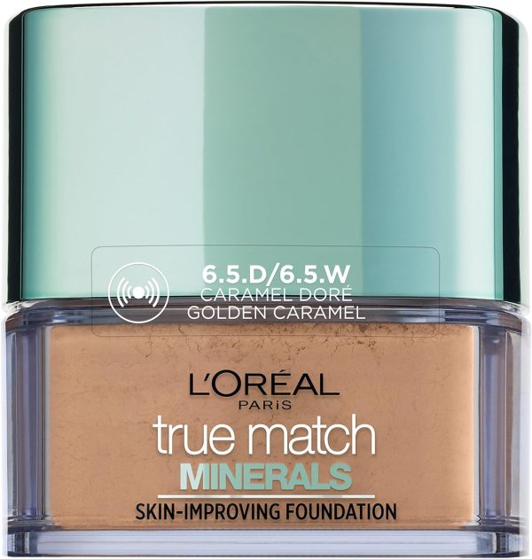 L'Oreal Paris, True Match Minerals, Loose Powder Foundation, 6.5.D / W, Golden Caramel, 10 g - For Women