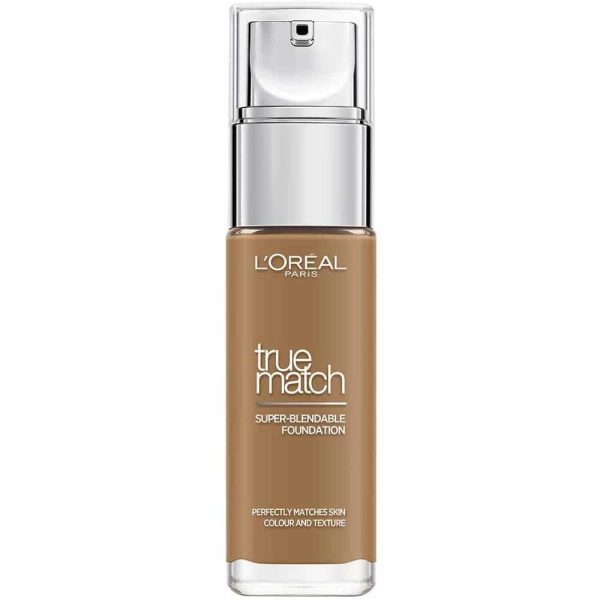 L'Oreal Paris, True Match, Natural Finish, Liquid Foundation, 8.5 DW, Toffee Caramel, SPF 17, 30 ml - For Women