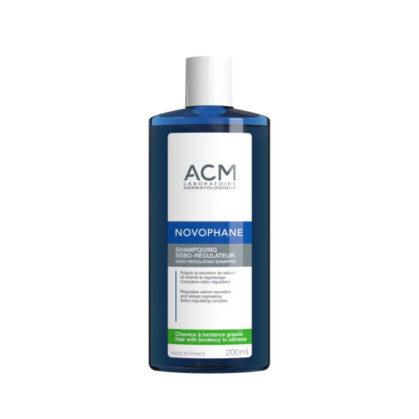 Laboratoire ACM, Novophane, Hair Shampoo, For Regulation Of Excessive Sebum, 200 ml - Unisex