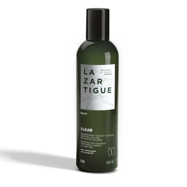 Lazartigue, Clear, Vegan, Hair Treatment Shampoo, Anti-Dandruff, 250 ml - Unisex