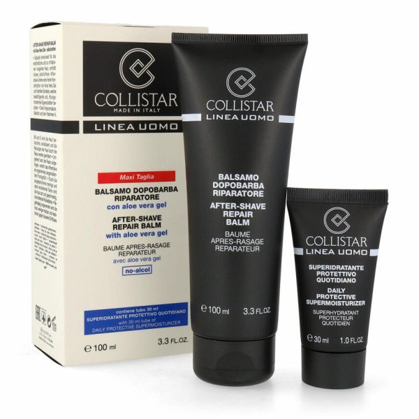 Linea Uomo Set Collistar: Linea Uomo, Repairing, After-Shave Balm, 100 ml + Linea Uomo, Hydrating, Day, Cream, For Face, 30 ml - For Men