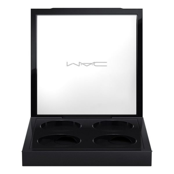 MAC, Pro Colour, Empty Plastic Makeup Palette, Black, With 4 Slots - For Women