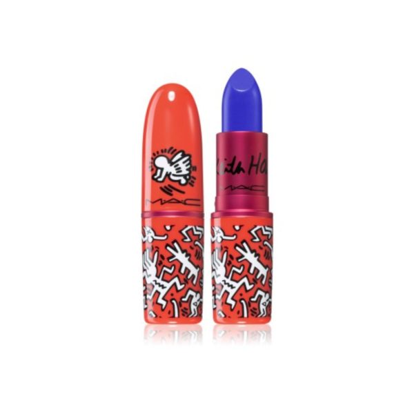 MAC, Viva Glam X Keith Haring, Longwear, Cream Lipstick, Canal Blue, 3 g - For Women