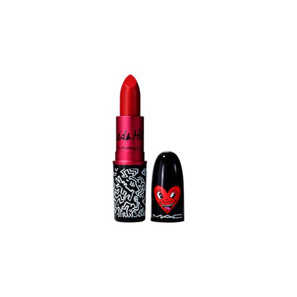 MAC, Viva Glam X Keith Haring, Longwear, Cream Lipstick, Red Haring, 3 g - For Women