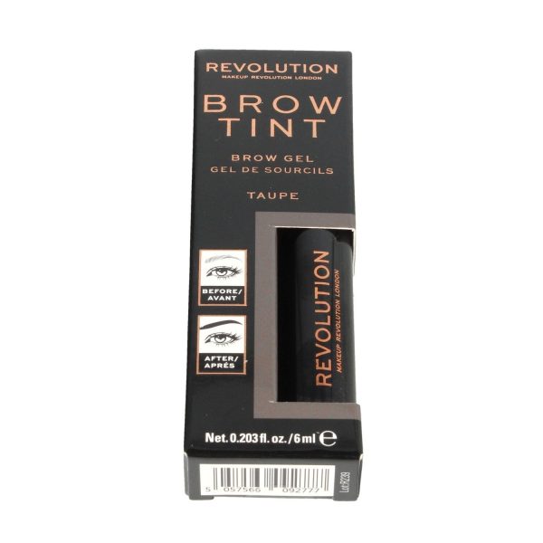 Makeup Revolution, Brow Tint, Eyebrow Gel, Taupe, 6 ml - For Women