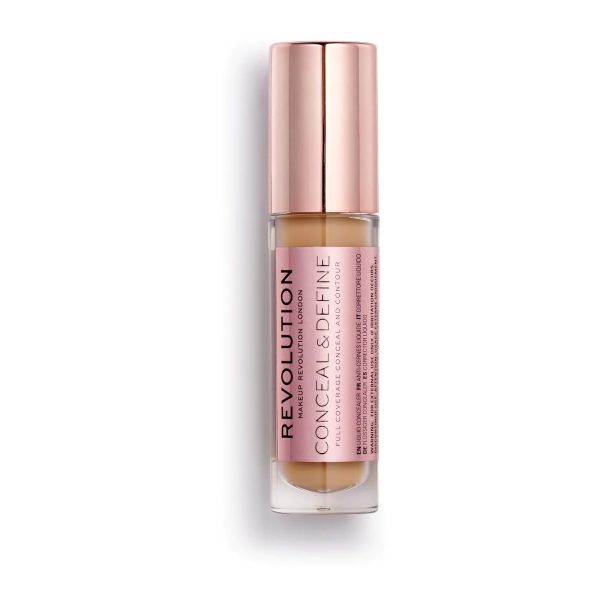 Makeup Revolution, Conceal & Define, Corrective, Liquid Concealer, C 12, 4 g - For Women