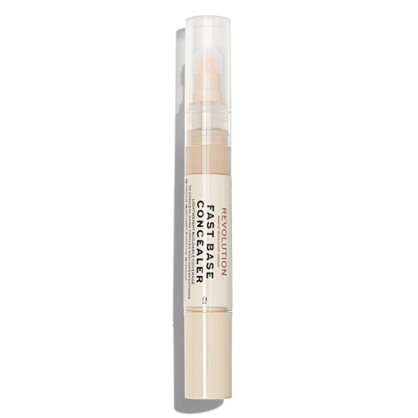 Makeup Revolution, Fast Base Concelear, Under-Eye Concealer Pen, C 3, 4.5 ml - For Women