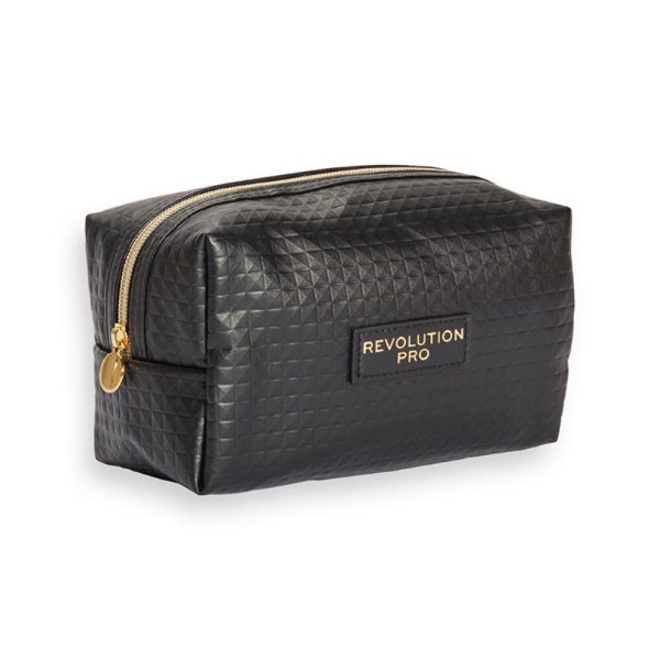 Makeup Revolution, Textile Makeup Bag, Black - For Women