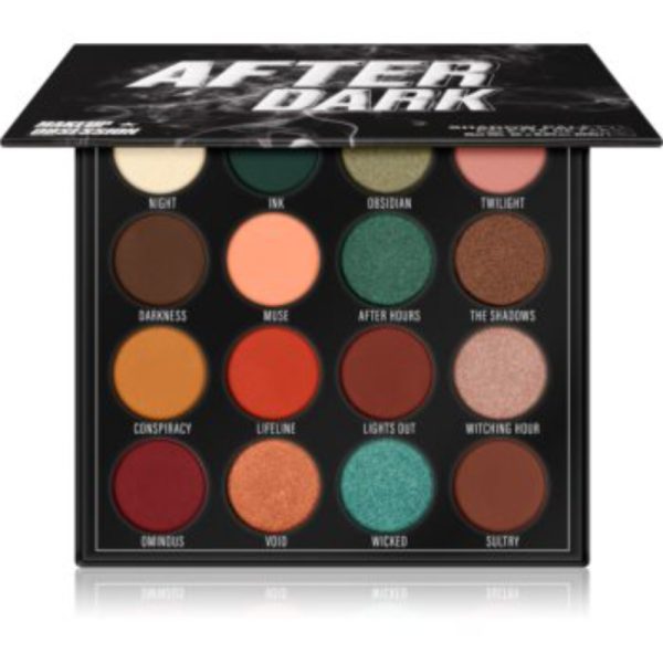 Makeup Revolution, Obsession, Eyeshadow Palette, After Dark, 16 Shades, 1.3 g - For Women