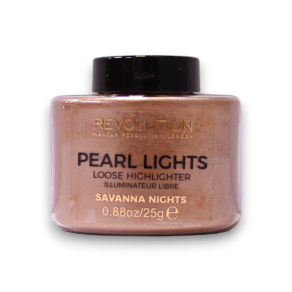 Makeup Revolution, Pearl Lights, Loose Highlighter Powder, Savannah Nights, 25 g - For Women