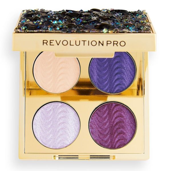 Makeup Revolution, Pro Ultimate, Eyeshadow Palette, Hidden Jewels, 4 Shades, 0.8 g - For Women