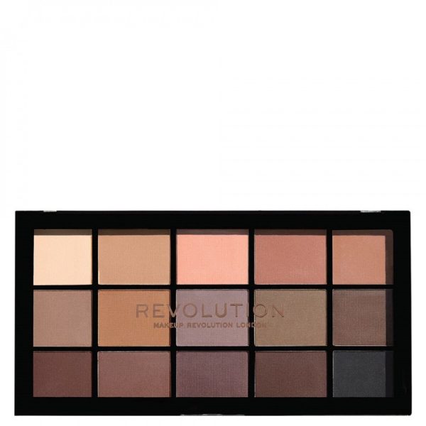 Makeup Revolution, Reloaded Palette, Eye Palette, Basic Mattes, 15x, 1.1 g - For Women