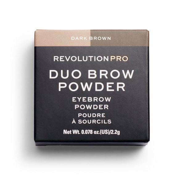 Makeup Revolution, REVOLUTION PRO, Vegan, Eyebrow Powder, Dark Brown, 2.2 g - For Women