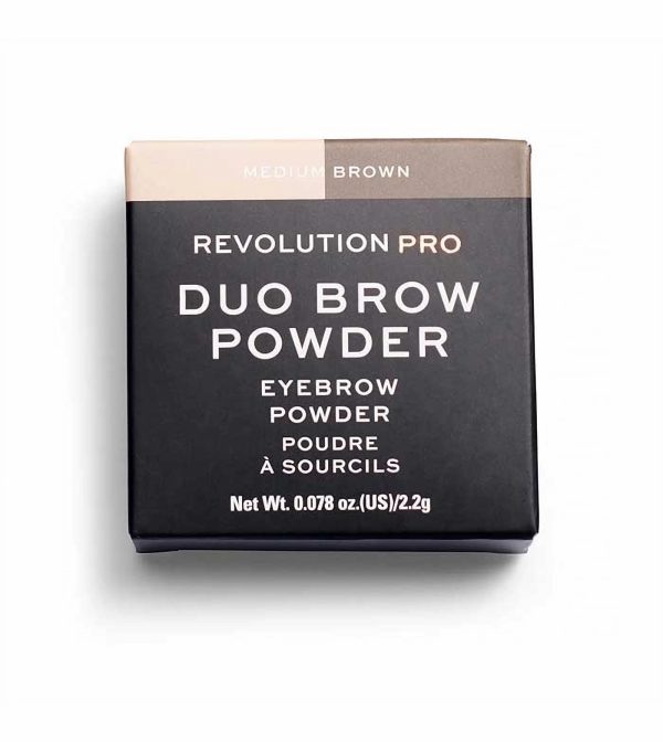 Makeup Revolution, REVOLUTION PRO, Vegan, Eyebrow Powder, Medium Brown, 2.2 g - For Women