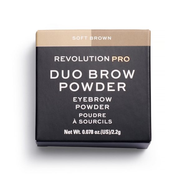 Makeup Revolution, REVOLUTION PRO, Vegan, Eyebrow Powder, Soft Brown, 2.2 g - For Women