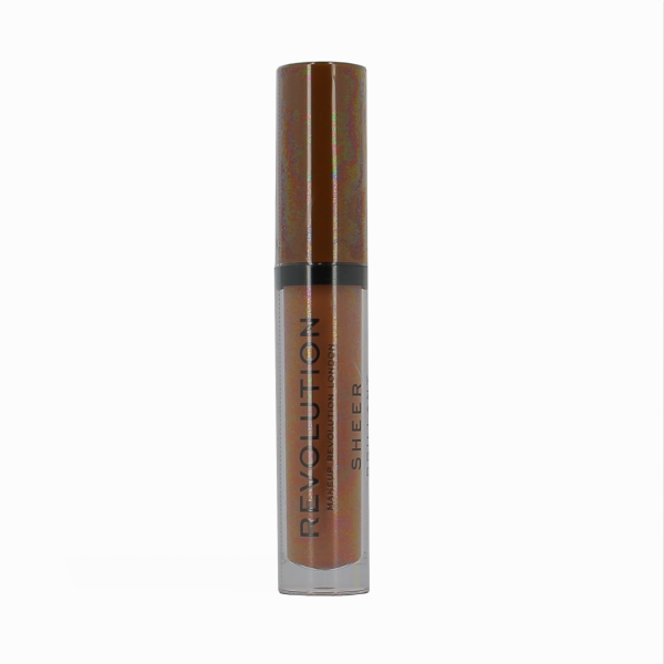 Makeup Revolution, Sheer Brillant, Vegan, Lip Gloss, 123, Brunch, 3.5 ml - For Women