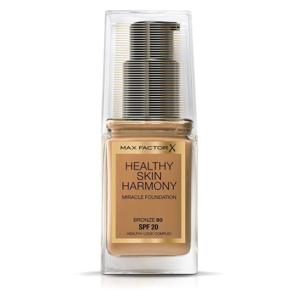 Max Factor, Healthy Skin Harmony, Liquid Foundation, 80, Bronze, SPF 20, 30 ml - For Women