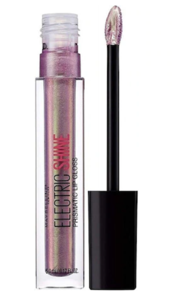 Maybelline, Electrio Shine Prismatic, Lip Gloss, 155, Moonlit Metal, 5 ml - For Women