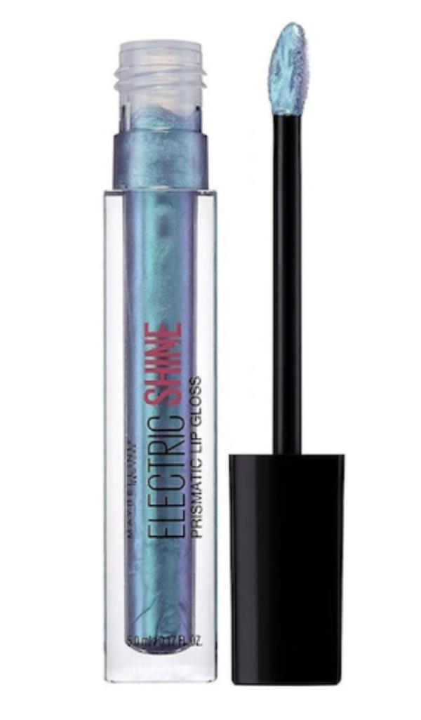 Maybelline, Electrio Shine Prismatic, Lip Gloss, 165, Electric Blue, 5 ml - For Women