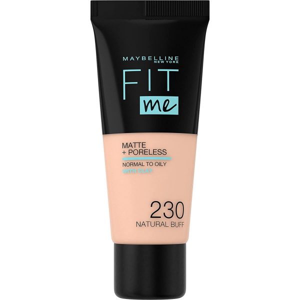 Maybelline, Fit Me Matte + Poreless, Liquid Foundation, 230, Beige Sable, 30 ml - For Women