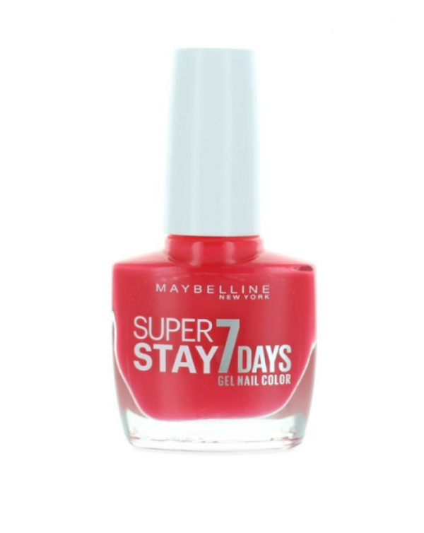 Maybelline, Forever Strong Super Stay 7 Days, Nail Polish, Nr. 490, Rose Salsa, 10 ml - For Women