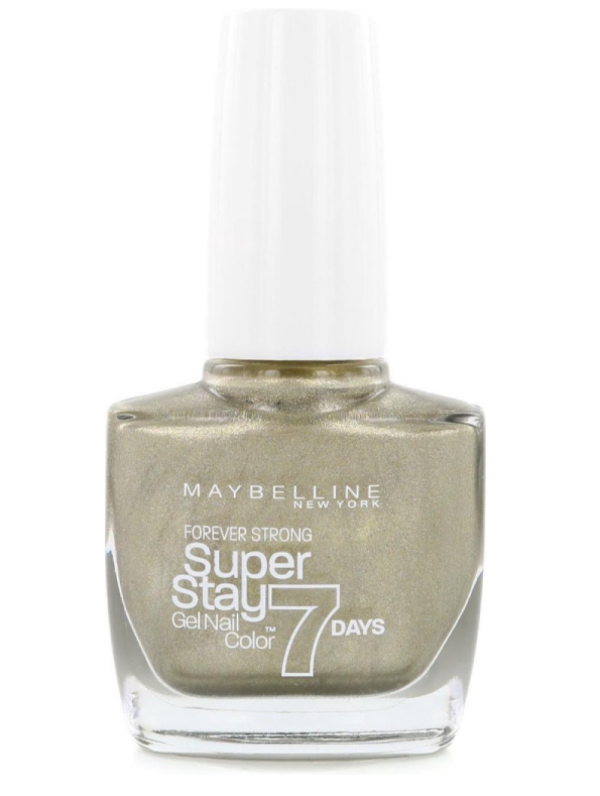 Maybelline, Forever Strong Super Stay 7 Days, Nail Polish, Nr. 735, Gold All Night, 10 ml - For Women