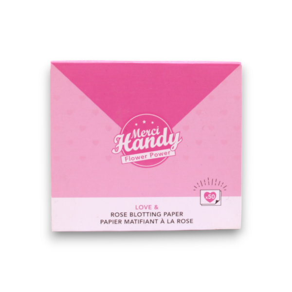 Merci Handy, Flower Power, Love & Rose, Mattifying, Cleansing Blotting Paper, 50 pcs - For Women