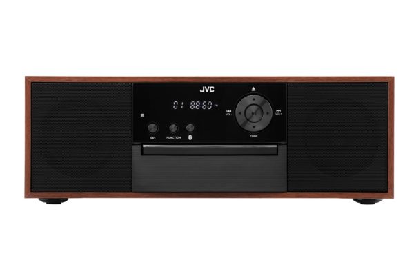 Microsistem audio JVC RD-E761, 16 W, Bluetooth, FM, player CD, USB, conversie CD audio in mp3, intrare AUX, lemn - imagine 2