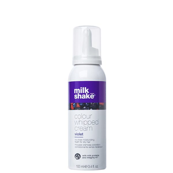 Milk Shake, Colour Whipped Cream, Organic Fruit Extracts, Hair Colour Leave-In Mousse, Violet, 100 ml - For Women