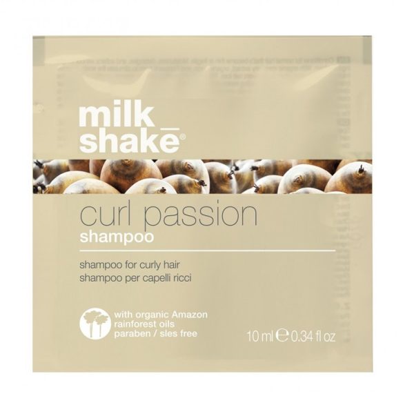 Milk Shake, Curl Passion, Paraben-Free, Hair Shampoo, Softness & Manageability, 10 ml - For Women