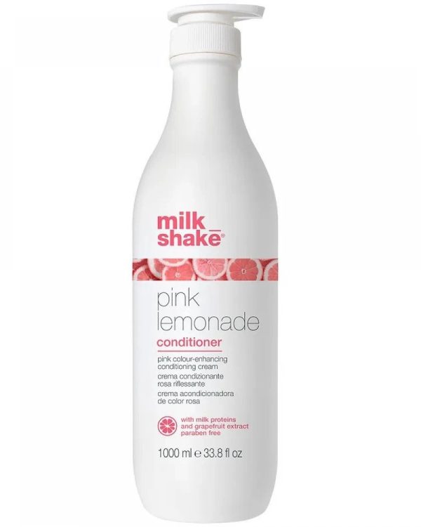 Milk Shake, Pink Lemonade, Milk Proteins, Hair Colour Conditioner, Pink, Colouring, 1000 ml - For Women