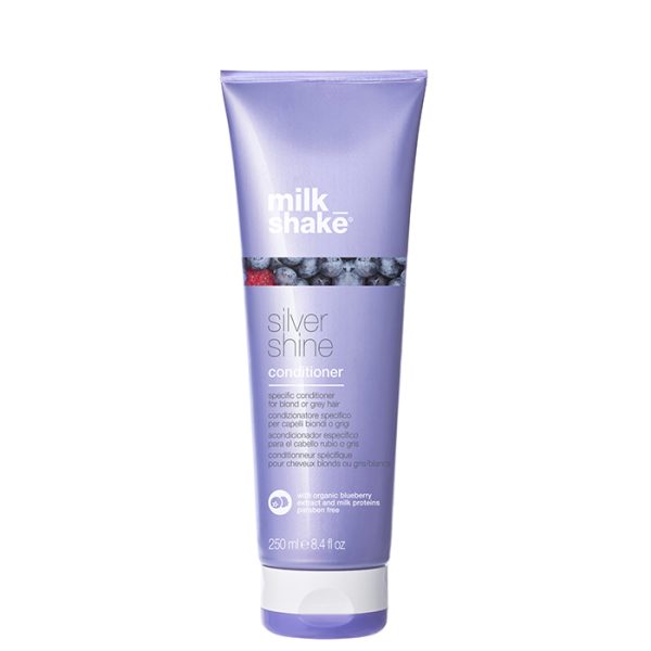 Milk Shake, Silver Shine, Paraben-Free, Hair Conditioner, For Neutralisation Of Yellow Tones, 250 ml - For Women