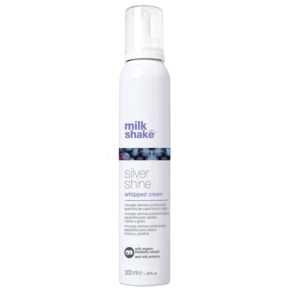 Milk Shake, Silver Shine Whipped Cream, Hair Leave-In Foam Conditioner, 200 ml - For Women