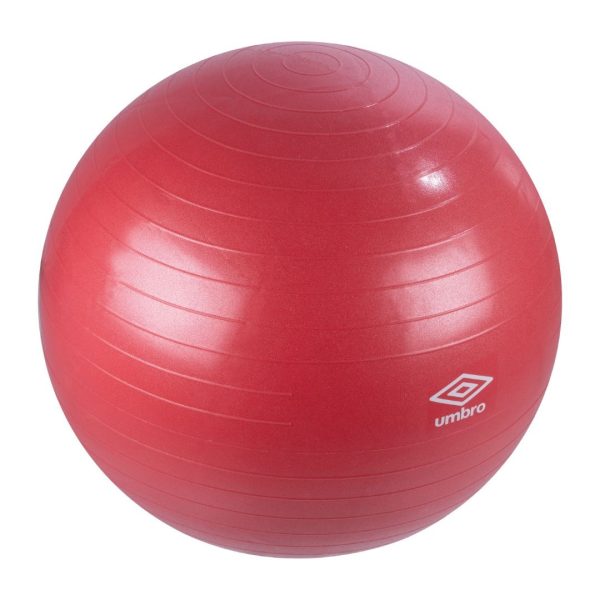 Minge pentru gimnastică, yoga, aerobic, pilates, recuperare, Umbro, 75 cm, roșu